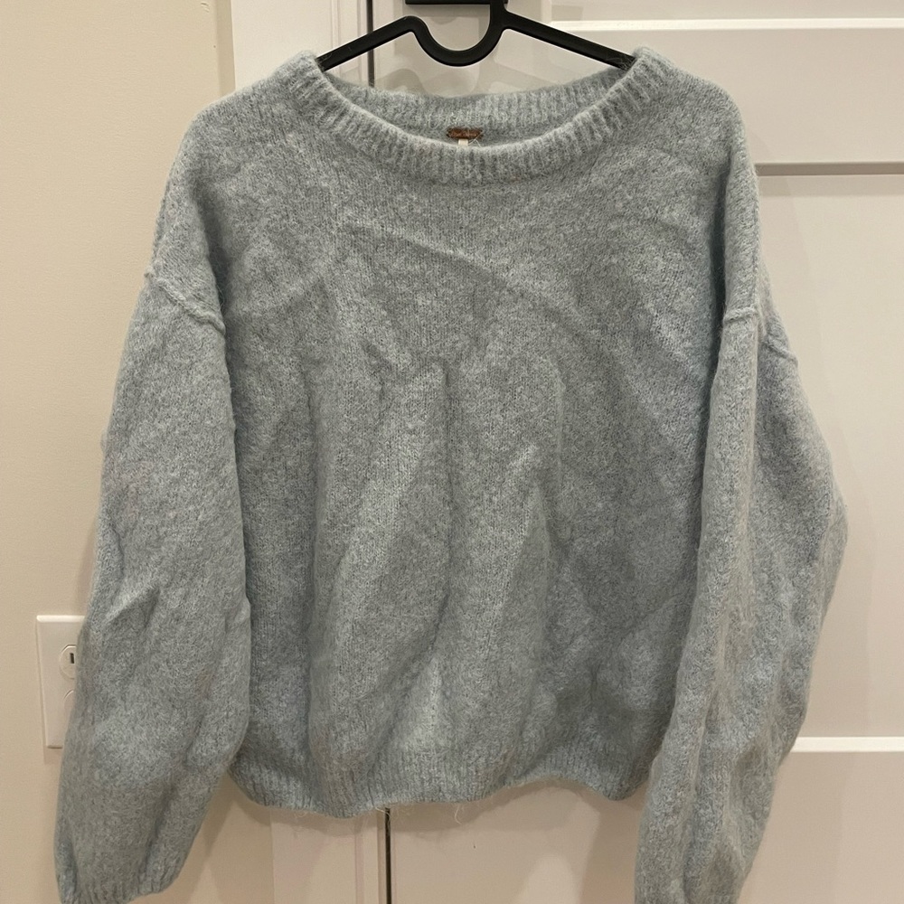 Free People Light Blue Sweater - Picture 2 of 8
